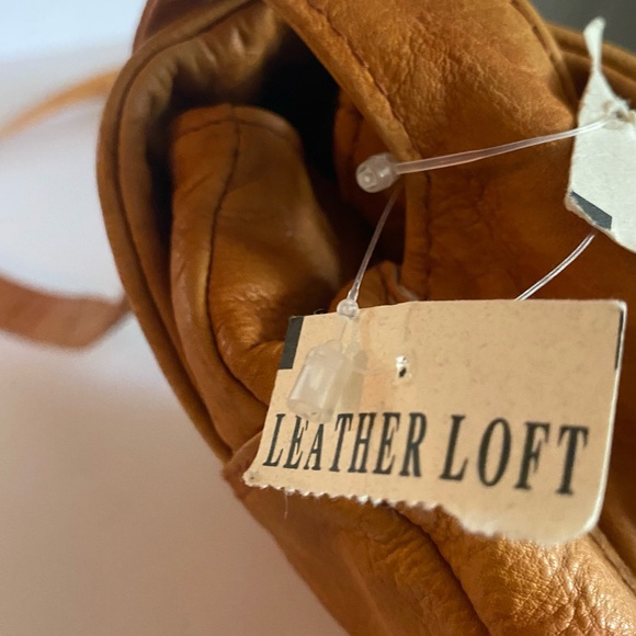 Vintage Leather Loft-marbled handmade tan leather satchel bag in great condition - Picture 7 of 10